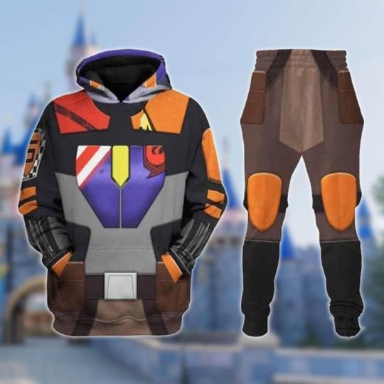 Sabine Wren Costumes Shirt, Mandalorian 3D Sweatshirt, Sabine Wren Star Wars Tracksuit, Star Wars Halloween Costume Cosplay Shirt