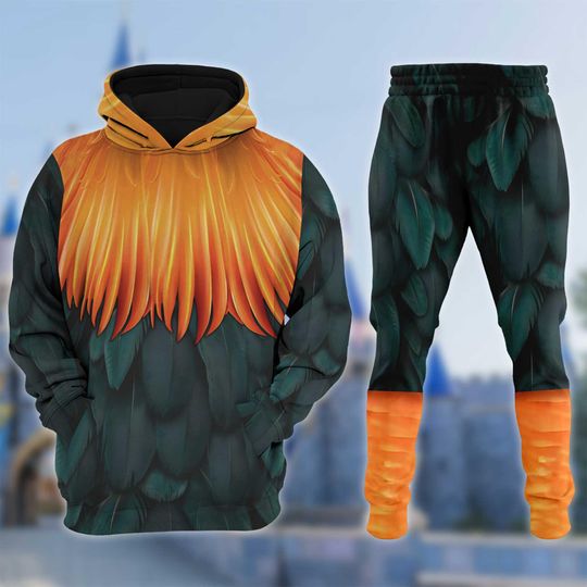 Hei Hei Rooster Costume 3D T-Shirt, Moana Halloween Costume Hoodie, Hei Hei Chicken Cosplay Shirt, Rooster Hei Hei Sweatshirt