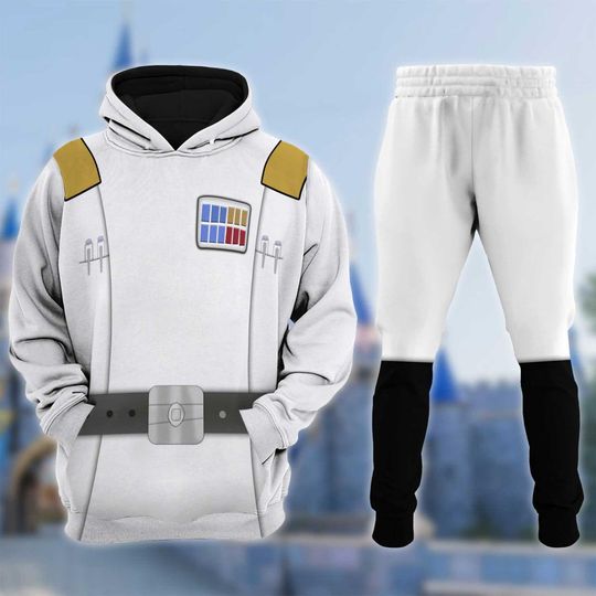 Grand Admiral Thrawn Costume Hoodie, Star Wars Character Cosplay Costume Sweatshirt, Movie Character Costume All Over Printed Clothing