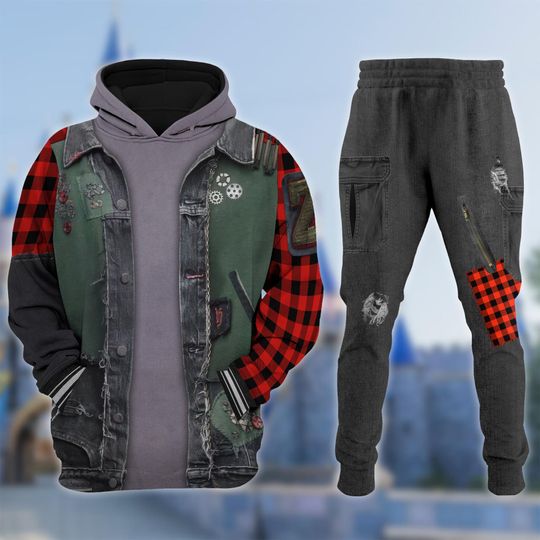 Disney Zed Necrodopolis 3D Hoodie T-Shirt, Zombies 4 Sweatshirt, Disney Zombies Costume T-Shirt, Zombies Zed Cosplay Costume Tee