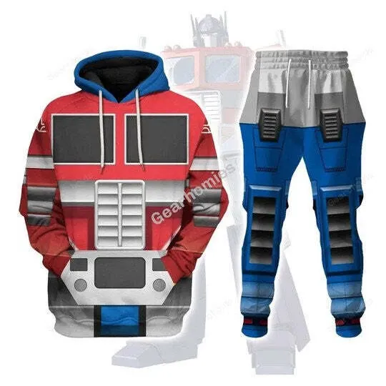 Transformers Robot Op timus Prime - Costume Cosplay Hoodie Joggers Sets