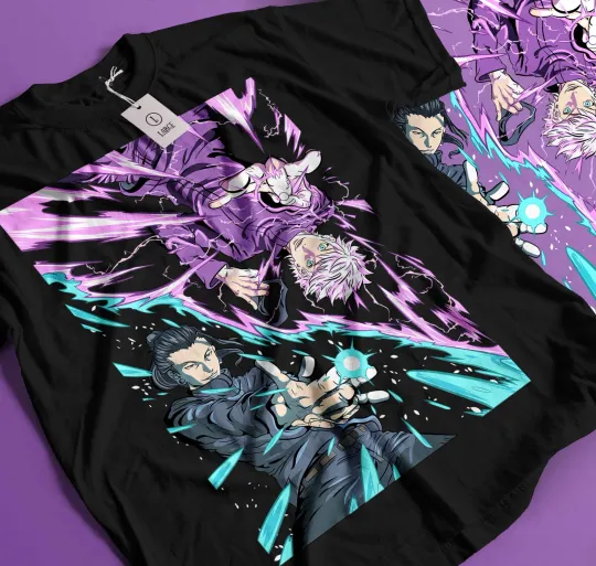 Jujutsu Satoru T-shirt Geto Suguru Gojo Girl Anime Gift Black T-shirt Gift 316