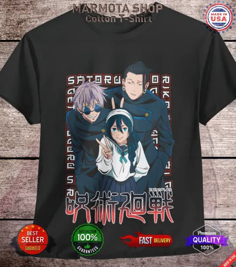 Gojo Satoru Jujutsu Satoru T-Shirt Suguru Geto Riko Anime Japanese Tee Shirt JJK