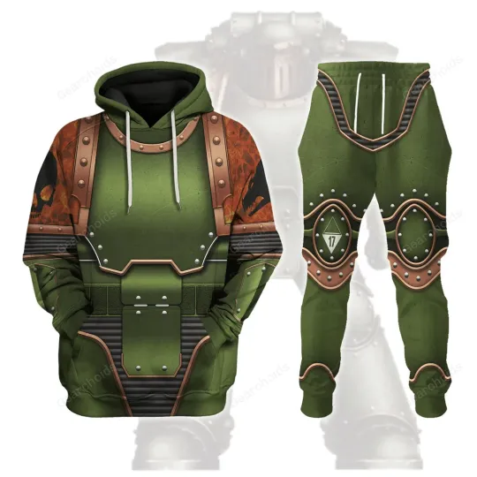 Salamanders In Mark III Power Armor Costume Cosplay Hoodie Joggers Set