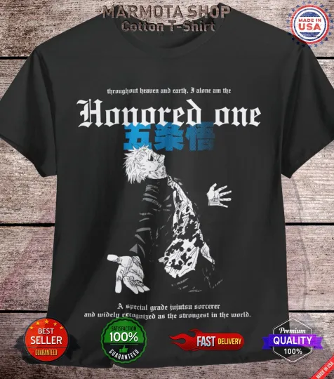 Gojo Satoru Jujutsu Satoru T-Shirt Sukuna Anime Japanese Tee Shirt Manga JJK
