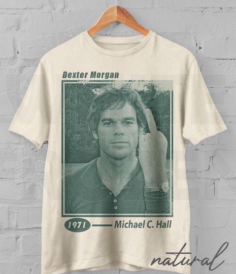 Dexter Morgan Vintage 90s T-Shirt, Graphic Tee, Middle Finger Design