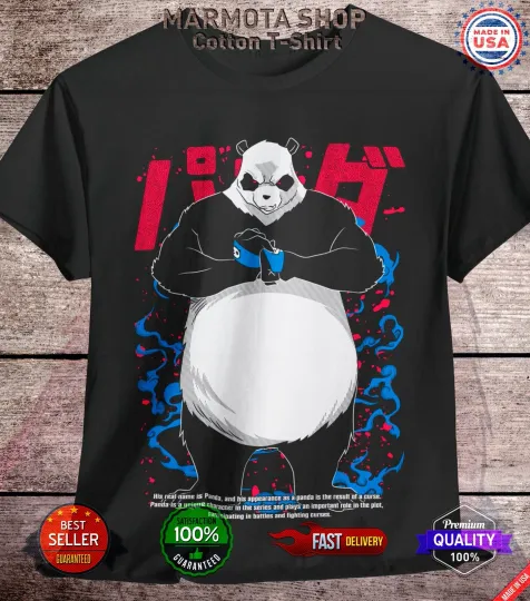Panda Jujutsu Satoru T-Shirt Gojo Satoru Sukuna Anime Japanese Tee Shirt JJK