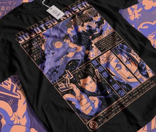Geto T-shirt Jujutsu Satoru Suguru Gojo Satoru JJK Girl Horror Anime All Sizes