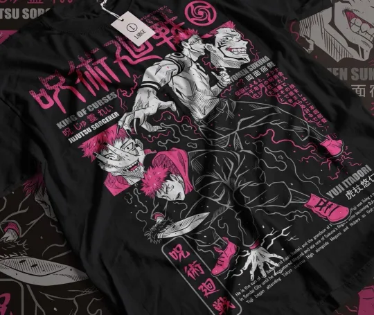 Ryomen Sukuna T-Shirt Jujustu Kaisen Jujutsu Satoru Horror gift Shirt All Size