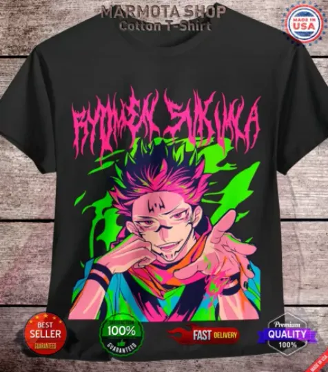 Sukuna Jujutsu Satoru T-Shirt Ryomen Gojo Satoru Anime Japanese Tee Shirt JJK