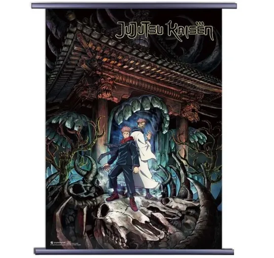 Jujutsu Satoru Itadori and Sukuna Wall Scroll Poster NEW