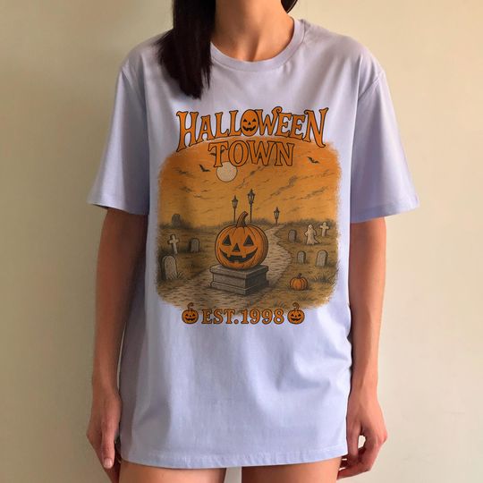 Halloweentown 1998 Vintage 90s Style T-Shirt, Spooky Season Unisex Halloween Tee