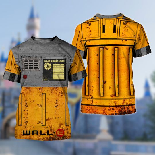 Wall-E Fictional Galaxy Robot 3D Shirt, Halloween Costume For Family Group T Shirt, Funny Robot Cosplay Party Costume Gift For Movie Lover