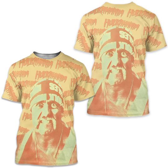 Hulk Hogan Hulkamania Memorial 1953-2025 3D AOP T-Shirt