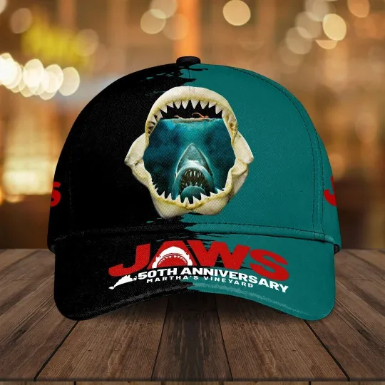 Jaws 50th Anniversary Unisex Classic Cap Adults Hat Lovers Gift