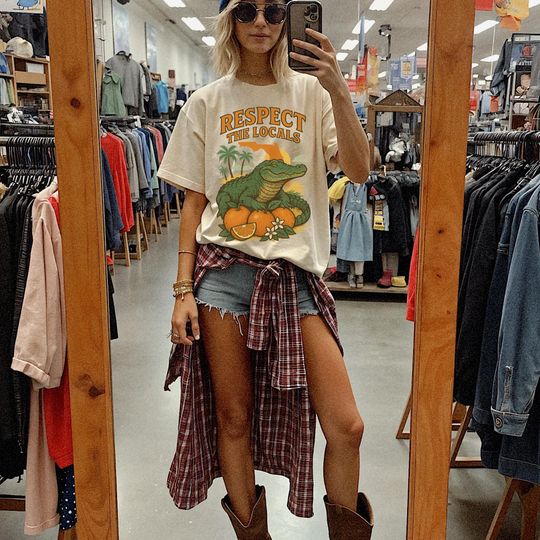 Comfort Colors Respect the Locals Florida Shirt, Summer Vacation Shirt, Girls Trip Shirt