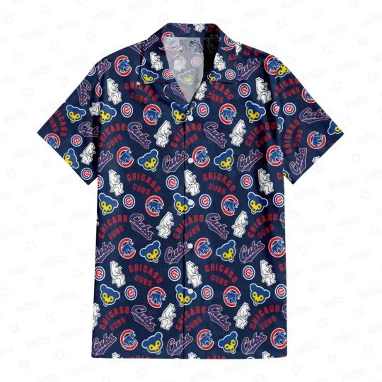 Chicago C.u.b.s Cubbie Blue Paradise Hawaiian Shirt, Gift for Fan
