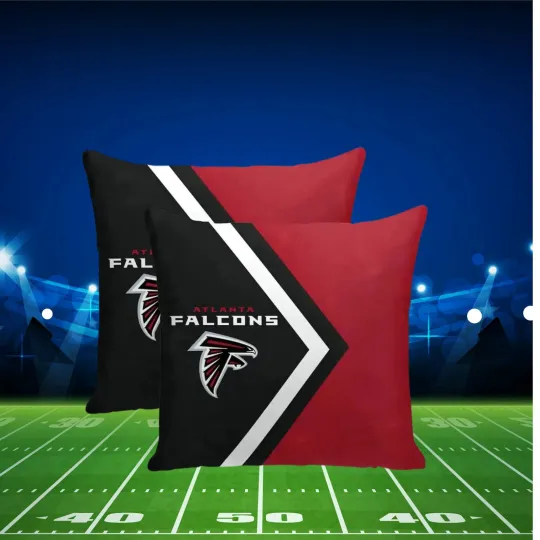Atlanta Falcons Throw Pillow, Gift For Football Lover