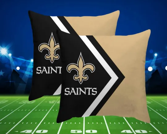 New Orleans Saints Throw Pillow, Gift For Football Lover