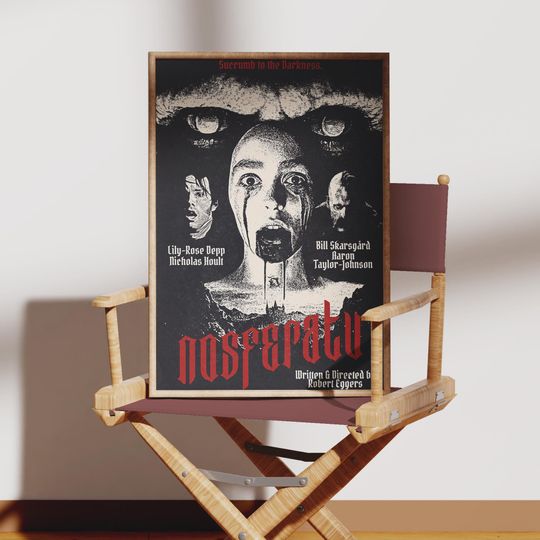 Nosferatu 2024 Vintage Movie Poster - Horror Gothic Film Decor