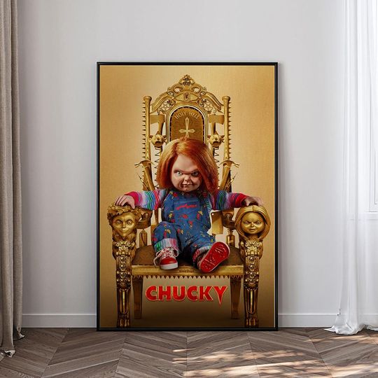 Chucky Horror Movie Poster, Funny Cat Poster,  Film Collectibles, Gift Poster, Frameless