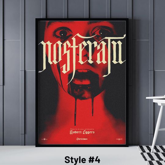 Nosferatu 2024 Movie Poster, Birthday Gifts, Nosferatu Movie Series Poster, Nosferatu Print, Nosferatu Wall Art