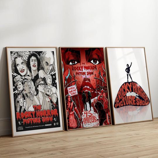 The Rocky Horror Picture Show Movie Poster Premium Matte Vertical Wall Art, Halloween Home Decor