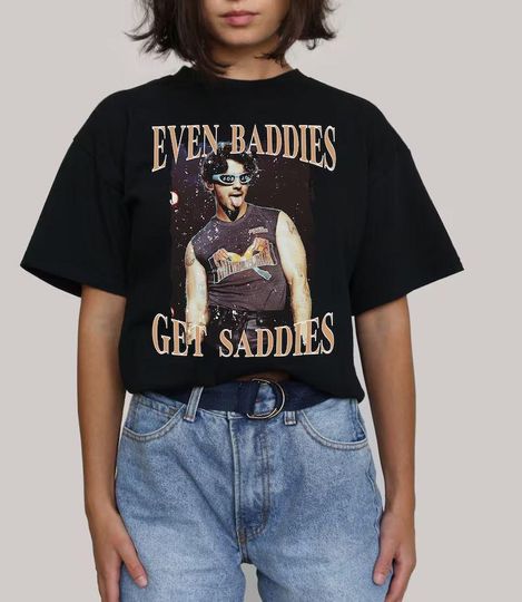 Even Baddies Get Saddies Jonas Brothers Shirt, Vintage 20th Anniversary Of Jonas Comfort Colors Shirt, Living The Dream Tour 2025 Shirt