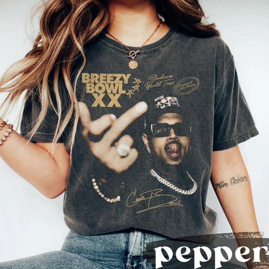 Chris Brown Breezy Bowl XX Graphic Tee, Chris Brown Shirt, Chris Brown Concert 2025, Chris Brown Graphic Shirt,Chris Brown Fan