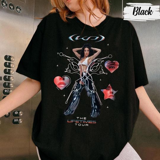 Katy Perry Concert Shirt, Retro 90s Style Fan Merch Shirt, The Lifetime Tour Tees, Vintage Tour T-Shirt, Aesthetic Music Fan Apparel Shirt