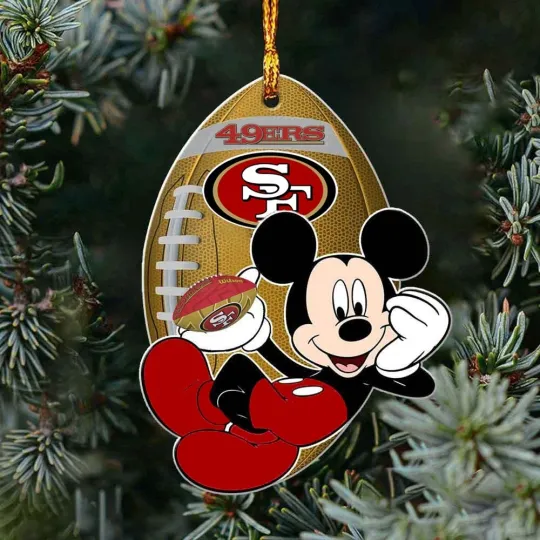 San Francisco Football Team 49ers Christmas Ornament Gift Decor
