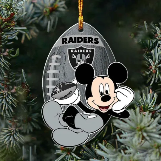 Las Vegas Football Team Raiders Christmas Ornament Gift Decor