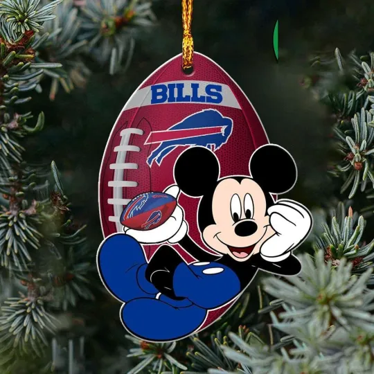 Buffalo Football Team Bills Christmas Ornament Gift Decor
