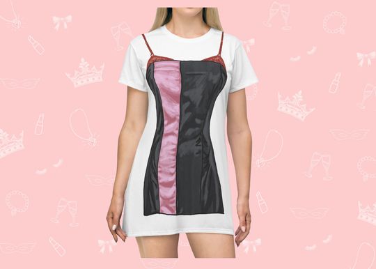Halloween Party T-Shirt Dress | Easy Costume, Fun Loungewear, Unique Gift