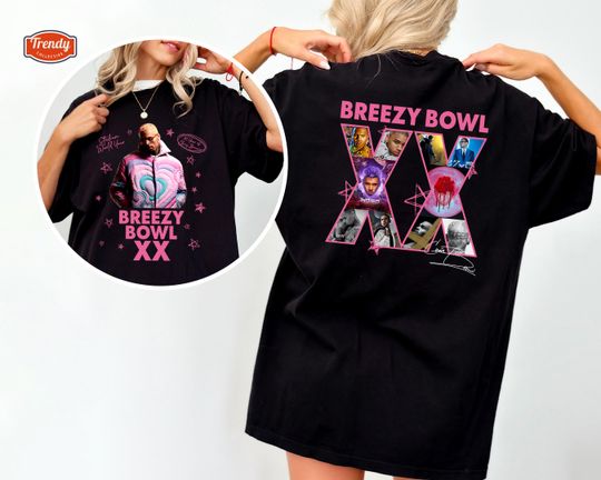 Chris Brown Breezy Bowl XX Tour 2025 Pink T-shirt, Ch.ris Brow.n Shirt, Chris Brown Album Shirt, Chris Brown Fan Gift, Music Tour Y2k Shirt