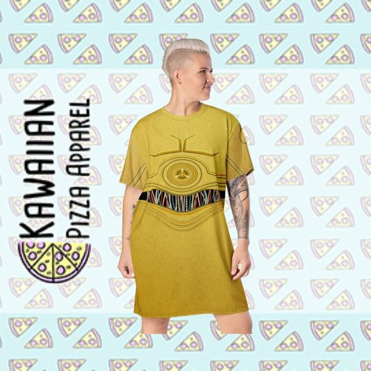 Women's C3PO Inspired T-shirt dress