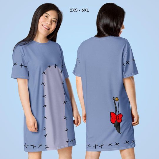 Winnie the Pooh Eeyore Unisex Tee Shirt Dress Adult Halloween Costume Cosplay Outfit Running Costume Theme Party