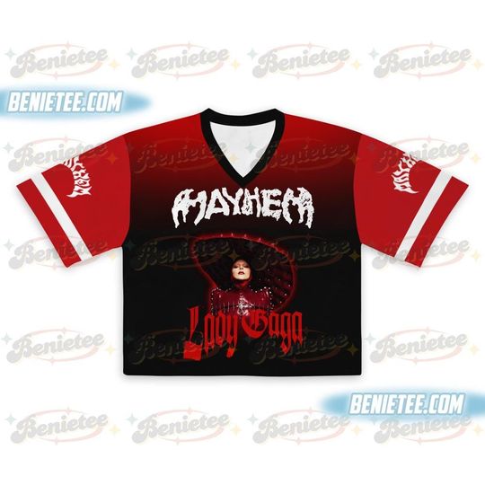 Ld ga Mayhem Ball Tour Croptop Mesh Jersey, Ld ga Shirt