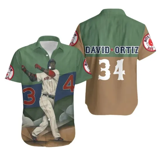 Boston Red Sox David Ortiz Legend Hawaiian Shirt, Gift for Fan