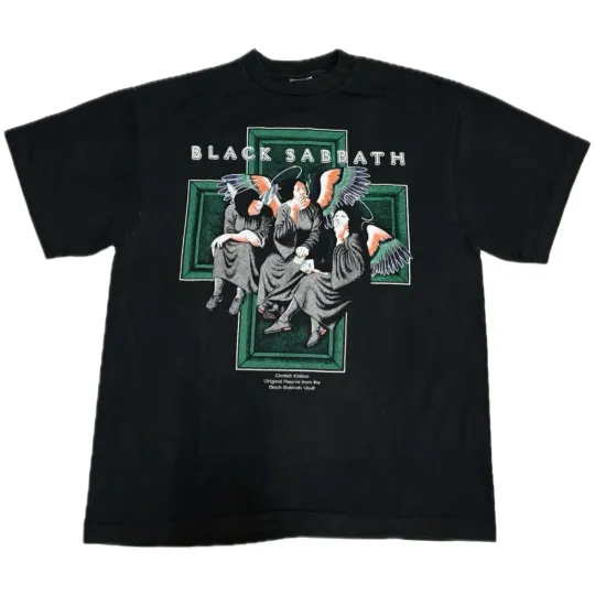 Vintage Black Sabbath Heaven and Hell 1980 Tour Concert 90s Band Shirt