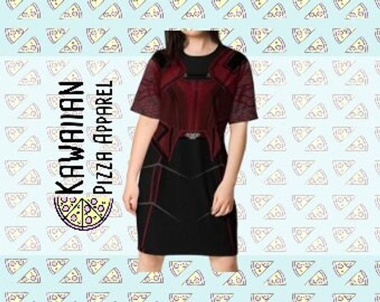 Women's Scarlet Witch Inspired T-shirt dress