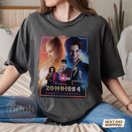 Disney Zombies 4 Dawn Of The Vampires Shirt, Zed And Addison Nova Victor Tee, Disney Channel Movie Poster Shirt, Family Trip Disney 2025