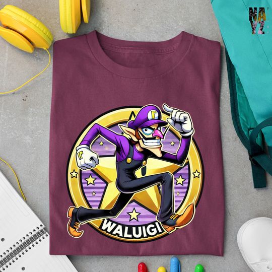Waluigi Mario Shirt, Super Mario Family Shirt, Super Mario Character Shirt, Super Mario Birthday Party Shirt, Mario & Friends Party Shirt