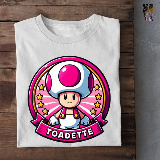 Toadette Mario Shirt, Super Mario Family Shirt, Super Mario Character Shirt, Super Mario Birthday Party Shirt, Mario & Friends Party Shirt