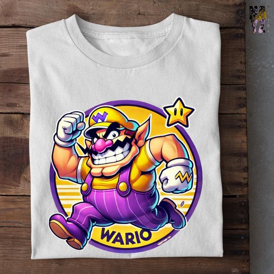 Wario Character Shirt, Super Mario Family Shirt, Super Mario Character Shirt, Super Mario Birthday Party Shirt, Mario & Friends Party Shirt