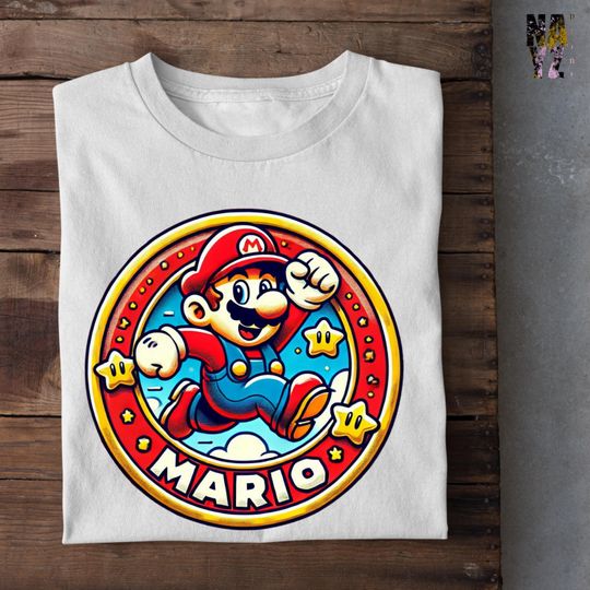 Retro Super Mario Shirt, Super Mario Family Shirt, Super Mario Character Shirt, Mario Birthday Party Shirt, Mario & Friends Party Shirt