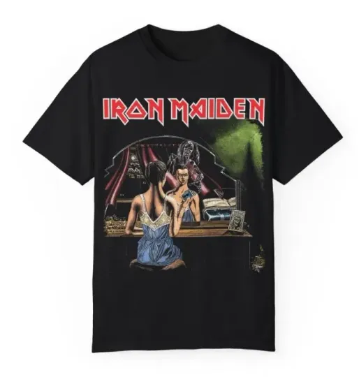 Iron Maiden Killers Era Tee – Vintage Rock Legend Shirt, Two-Sided Design