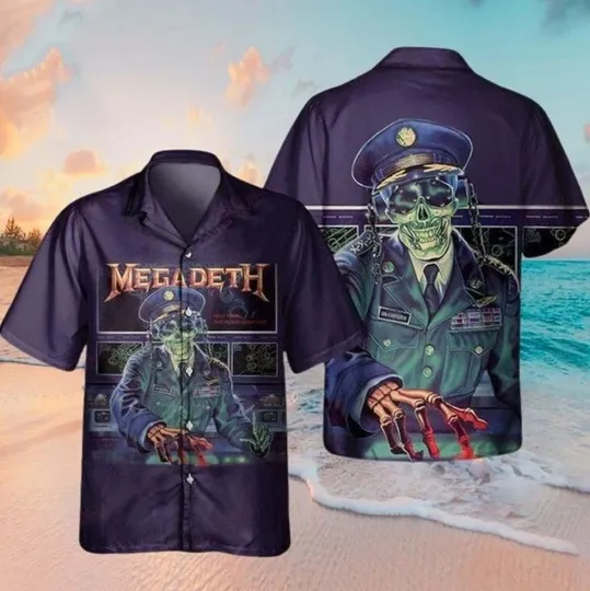 Megadeth Band Holy Wars The Punishment Due Music 2025 Summer Hawaiian Shirt