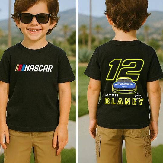 Ryan Blaney Tee  Team Penske Racing Shirt  Kids & Adults Fan Gift