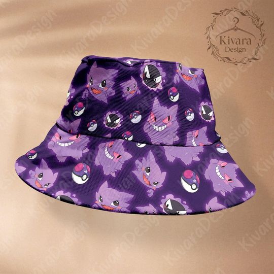 Shadow King Cute Bucket Hat - Summer Video Game AOP Cap